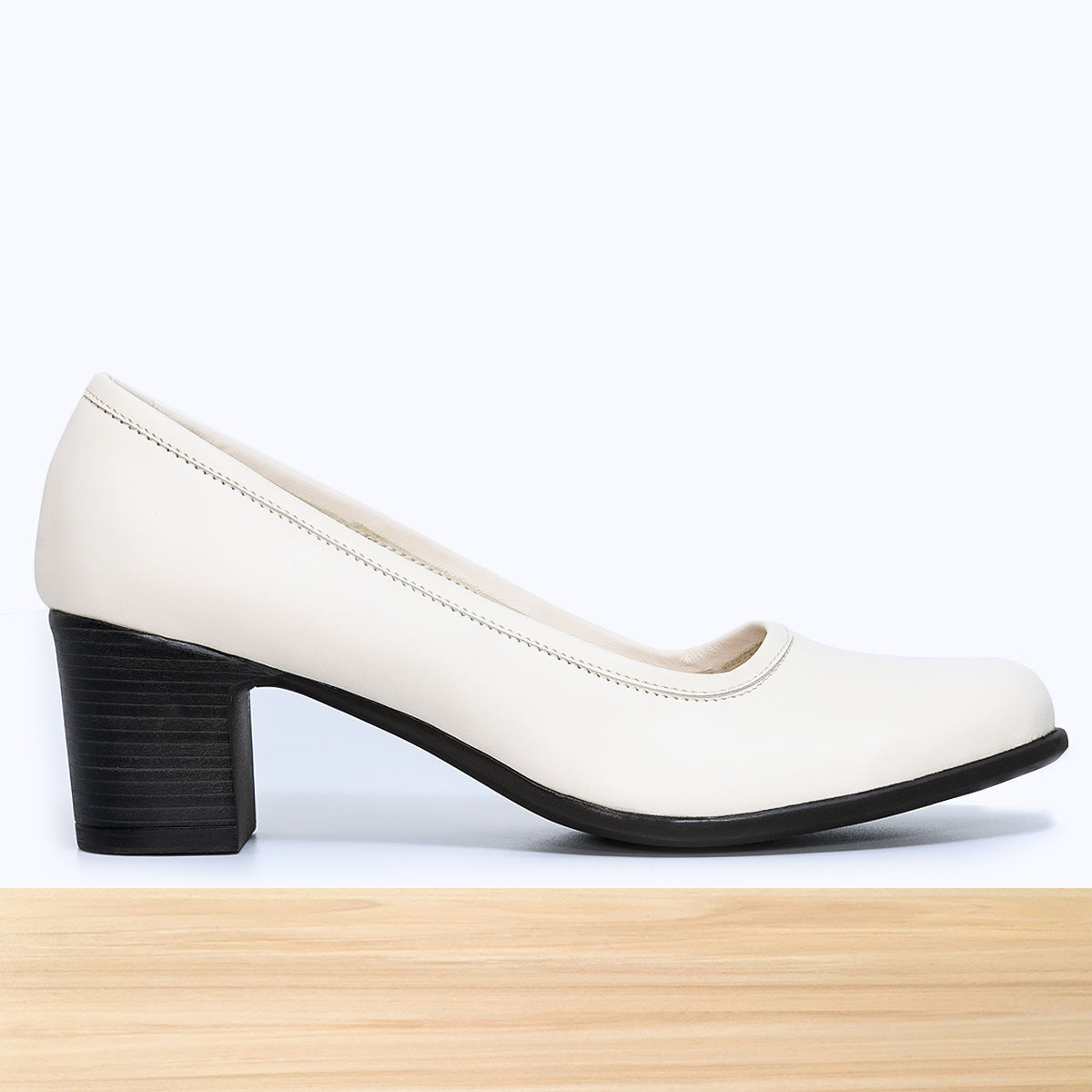 Escarpins Tacco Simili Cuir Blanc - Taille 37 - Talons Hauts - Parfait état Occasion