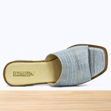 005F Emora Cuir Bleu Ciel Métallisé