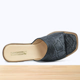005F Emora Cuir Gris Noir