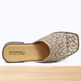005F Emora Cuir Léopard Beige Doré ST