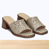 005F Emora Cuir Léopard Beige Doré