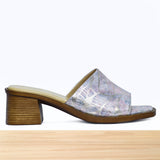 005F Emora Cuir Rose Argenté