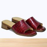 005F Emora Cuir Rouge Croco