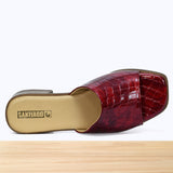 005F Emora Cuir Rouge Croco