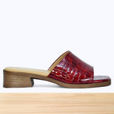 005F Emora Cuir Rouge Croco