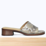 005F Emora Cuir Serpent Beige Gris