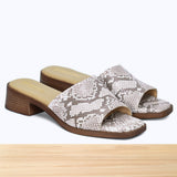 005F Emora Cuir Serpent Beige Taupe