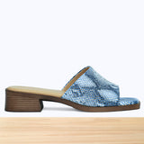 005F Emora Cuir Serpent Bleu