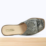 005F Emora Cuir Serpent Marron Beige