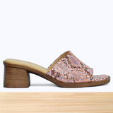 005F Emora Cuir Serpent Rose Métallisé DT