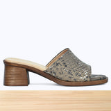 005F Emora Cuir Serpent Marron Beige