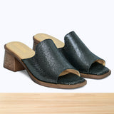 006F Tressa Cuir Gris Noir