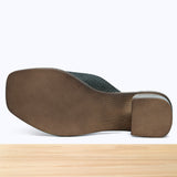 006F Tressa Cuir Gris Noir