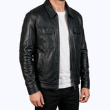 009 Verno Jacket Cuir Noir
