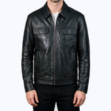 009 Verno Jacket Cuir Noir