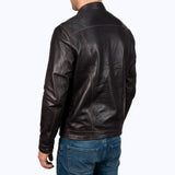 010 Olivaro Jacket Cuir Marron Chocolate