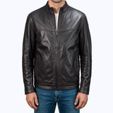 010 Olivaro Jacket Cuir Marron Chocolate