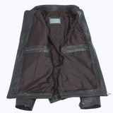 010 Olivaro Jacket Cuir Marron Chocolate