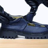 010E Ylane Cuir Bleu Marine