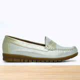 011F Melista Cuir Argenté D Croco