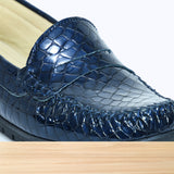 011F Melista Cuir Bleu Marine NV