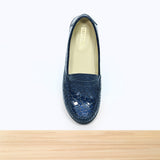 011F Melista Cuir Bleu Marine NV