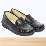 011F Melista Cuir Marron Croco