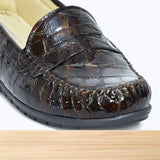 011F Melista Cuir Marron Croco
