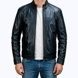 015 Navor Jacket Cuir Noir