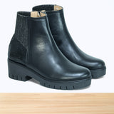 037F Giova Cuir Noir Brillant