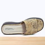 045F Virela Cuir Beige Brillant