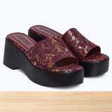 045F Virela Cuir Bordeaux Brillant