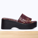 045F Virela Cuir Bordeaux Brillant