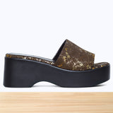 045F Virela Cuir Marron Brillant