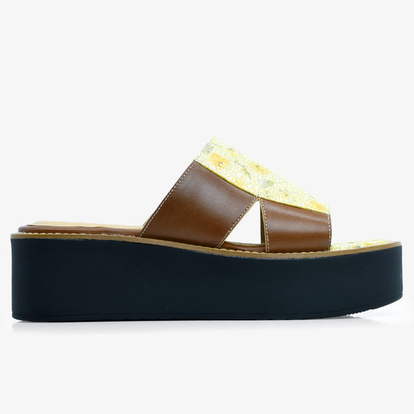 073F Sandory Cuir Jaune