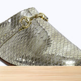 090F Asala Cuir Doré Bronze Métallisé