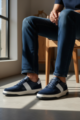 099 Zyrex Cuir Bleu Marine Pieds 3