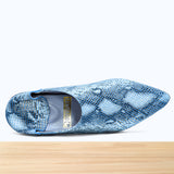 1001F Wifaq Cuir Serpent Bleu