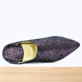 1001F Wifaq Cuir Violet Métalisé