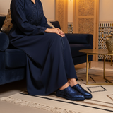 1001F Wifaq Bleu Métalisé Matte Djellaba - Night Modern Sofa