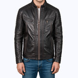 1006 Luscano Jacket Cuir Marron Chocolate