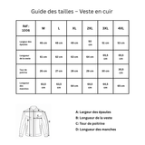 1006 Luscano Jacket Cuir Marron Chocolate