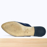 100F Lamis Cuir Noir Bleu Nuit