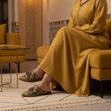 100F Lamis Serpent Jaune N Matte Yellow Djellaba - Night Modern Sofa