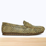 105F Jovina Cuir Jaune Noir