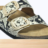 106F Harmelle Cuir Beige Noir