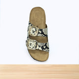 106F Harmelle Cuir Beige Noir