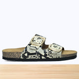 106F Harmelle Cuir Beige Noir