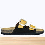 106F Harmelle Cuir Jaune Noir