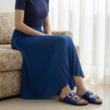 106F Harmelle Bleu — V4 Pleated Skirt